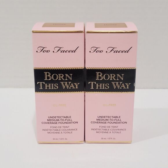 Too Faced Born This Way Undetectable Medium to Full Foundation 1.0 Fl Oz HONEY - Picture 6 of 13